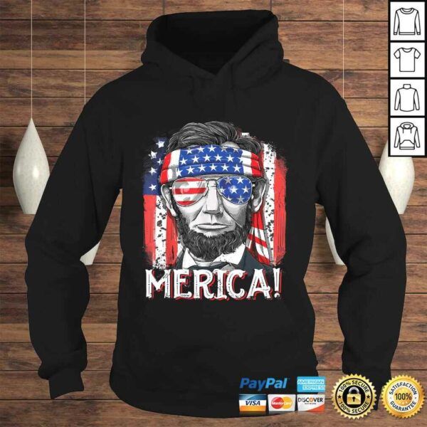 4th of July Shirts for Men Merica Abe Lincoln Women Tee Gift