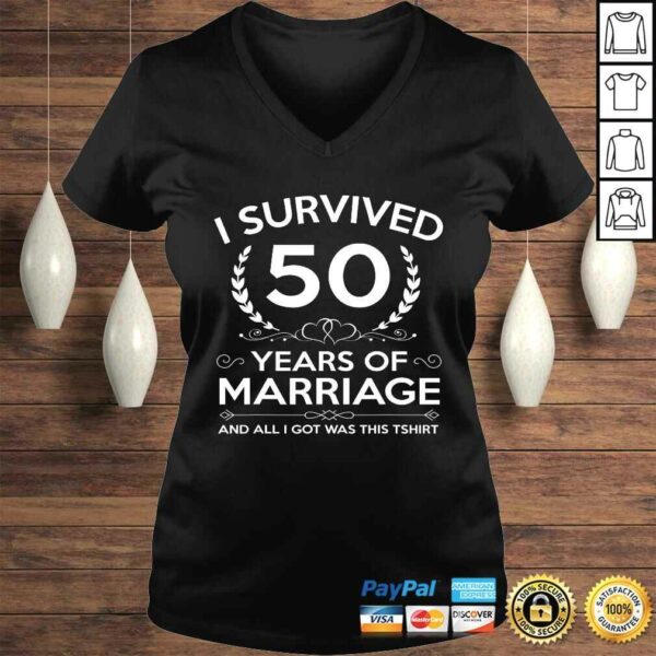 50th Wedding Anniversary Gifts Couples Husband Wife 50 Years Shirt