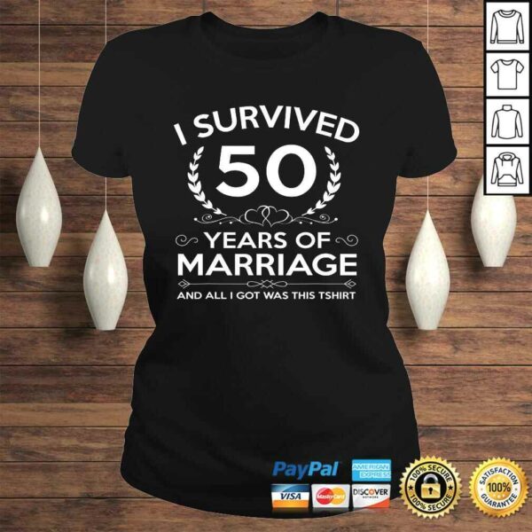 50th Wedding Anniversary Gifts Couples Husband Wife 50 Years Shirt