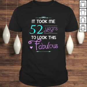 52nd Birthday Shirt Fabulous 52 year old Shirt 52nd Birthday Shirt Fabulous 52 year old Shirt