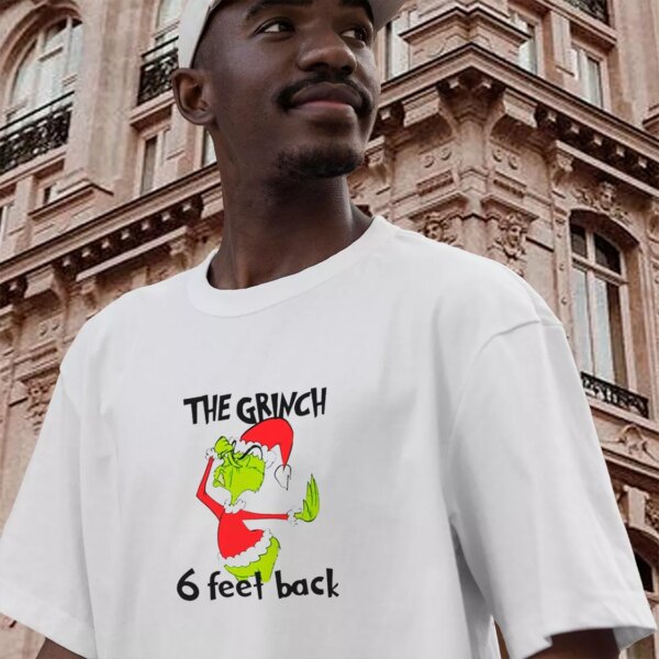 6 Feet Back Funny Grinch Thanksgiving Vintage T Shirt