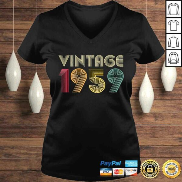 61st Birthday Gifts 1959 61 Years Old Retro Vintage Gift TShirt