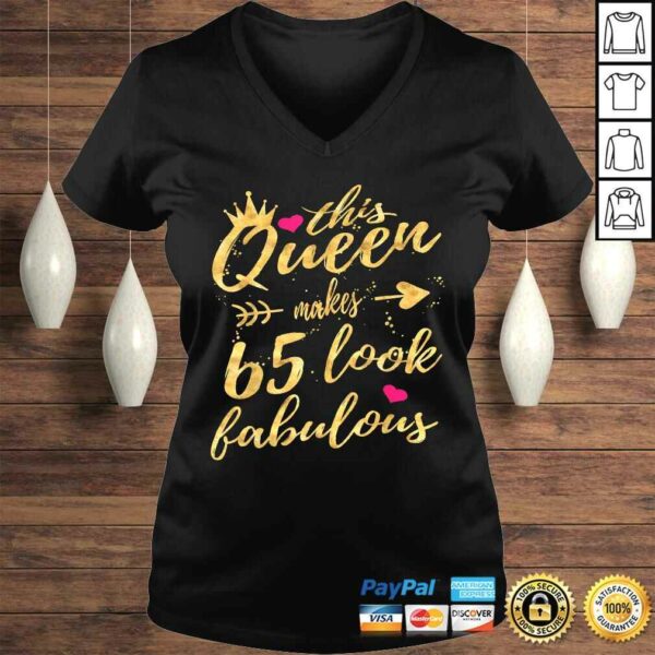 65th Birthday Party Shirt 65 Year Old Women Queen Shirt