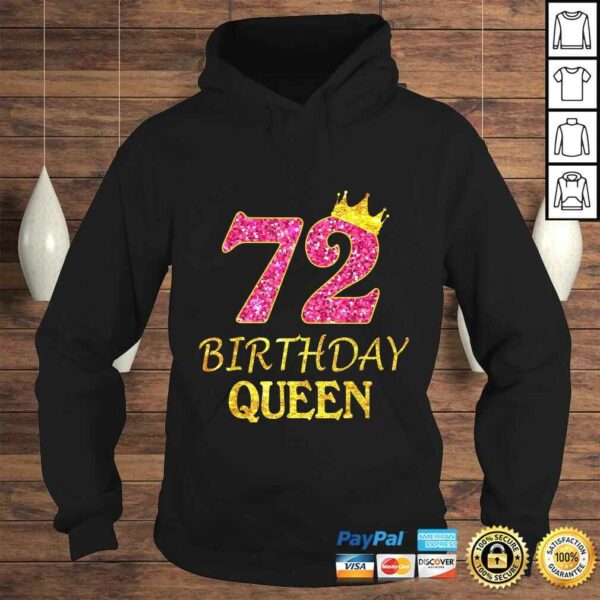 72 Years Old Birthday Queen Girl Shirt 72nd Birthday Pink Tee T-Shirt