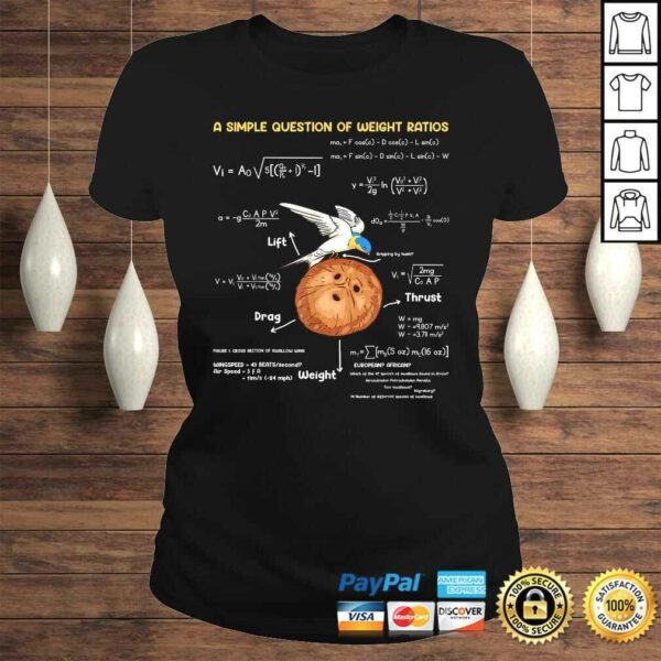 A Simple Question Of Weight Ratios Funny Math Teacher Tee T-Shirt