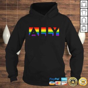ALLY LGBTQ Rainbow Pride Flag Lesbian Gay Vintage Gift Top 3 ALLY LGBTQ Rainbow Pride Flag Lesbian Gay Vintage Gift Top 4
