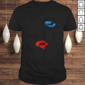 Abstract Art Face Sketch Lipstick Makeup Print Artist Lover Shirt Abstract Art Face Sketch Lipstick Makeup Print Artist Lover Shirt