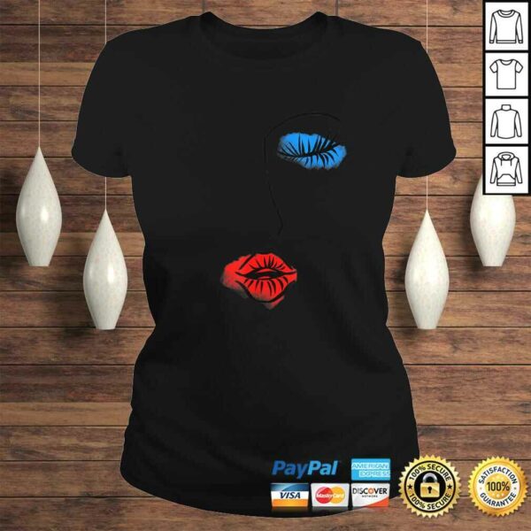 Abstract Art Face Sketch Lipstick Makeup Print Artist Lover Shirt