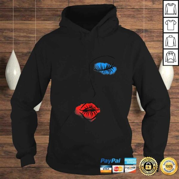 Abstract Art Face Sketch Lipstick Makeup Print Artist Lover Shirt