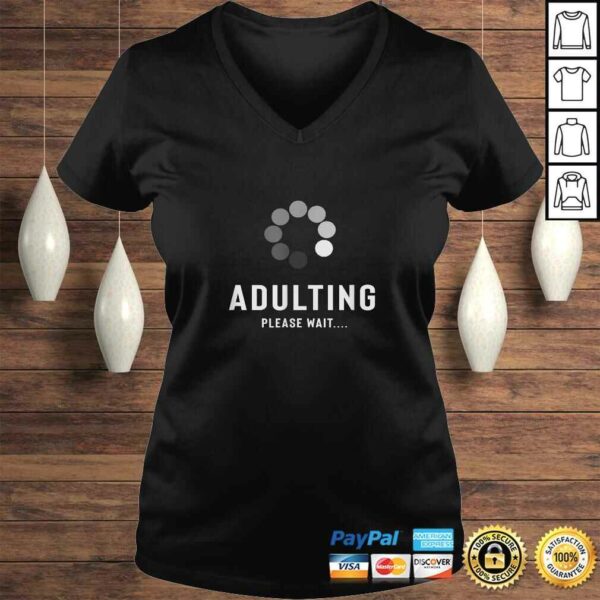 Adulting Please Wait Funny Loading Happy 18th Birthday TShirt Gift