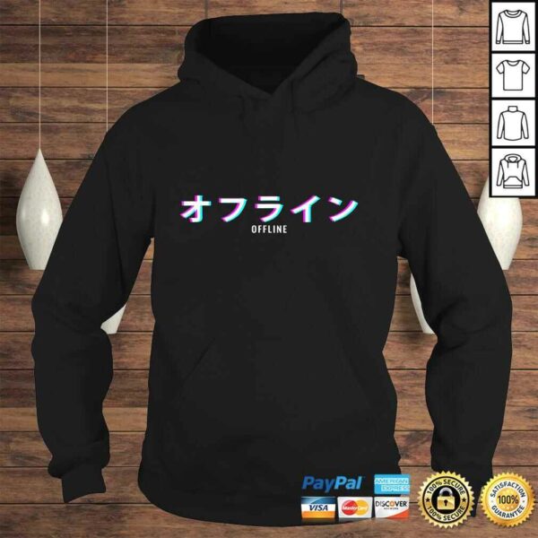 Aesthetic Offline Japanese Text Vaporwave Shirt