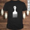 Afro Hair Pick Resist Shirt Vintage Distressed Retro Look
