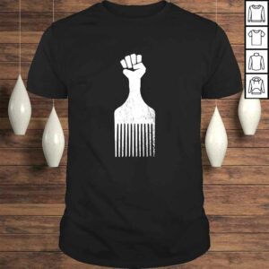Afro Hair Pick Resist Shirt Vintage Distressed Retro Look Afro Hair Pick Resist Shirt Vintage Distressed Retro Look