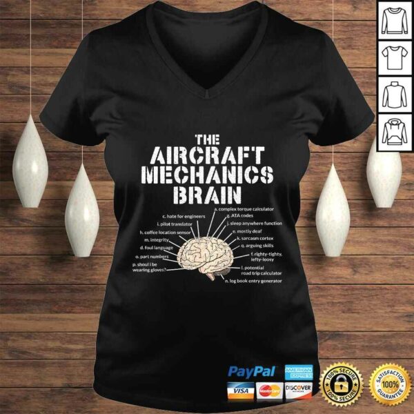 Aircraft Mechanics Brain Shirt Aviation Gift