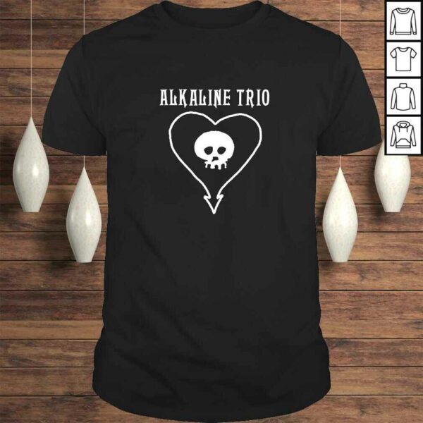 Alkaline Trio – Classic Heartskull – Official Merch V-Neck T-Shirt