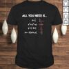 All You Need Is Love – Math Equation Shirt for Math Lovers