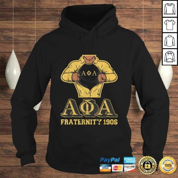 Alpha Fraternity Phi Men’s Alpha Frat 1906 Black Gold Shirt