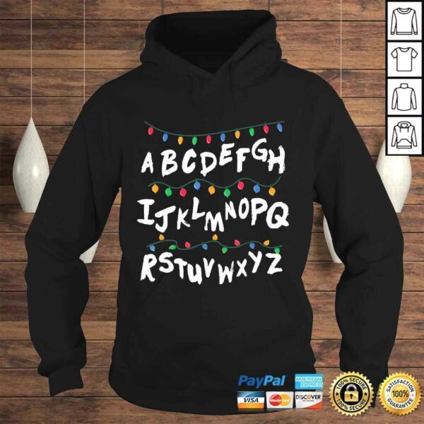 Alphabet Christmas Lights Shirt Stranger Tee Gift