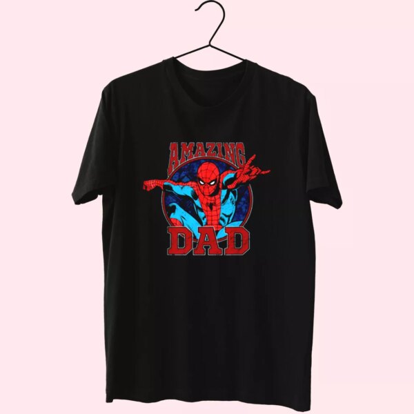 Amazing Dad Spiderman Style T Shirt For Dad