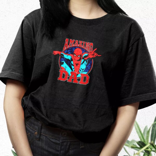 Amazing Dad Spiderman Style T Shirt For Dad