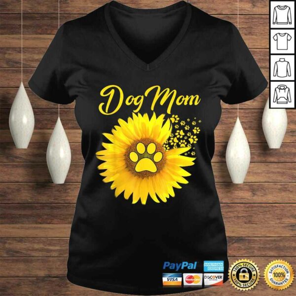 Amazing Dog Mom Sunflower Dog Paw Shirt