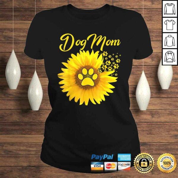 Amazing Dog Mom Sunflower Dog Paw Shirt