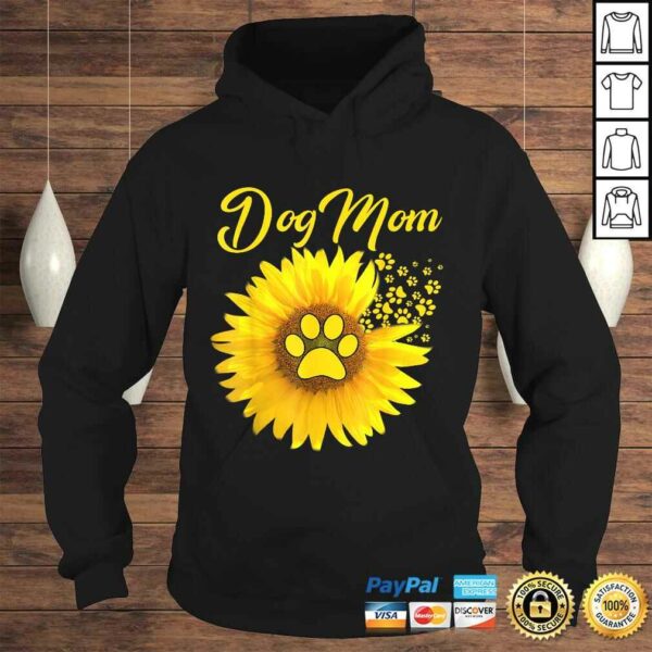 Amazing Dog Mom Sunflower Dog Paw Shirt