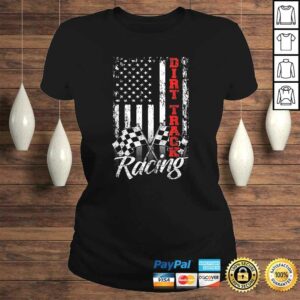 American Flag Dirt Track Racing Car Bike Driver Racer V-Neck T-Shirt 2 American Flag Dirt Track Racing Car Bike Driver Racer V Neck T Shirt 3