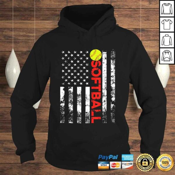 American Flag Softball Team Shirt