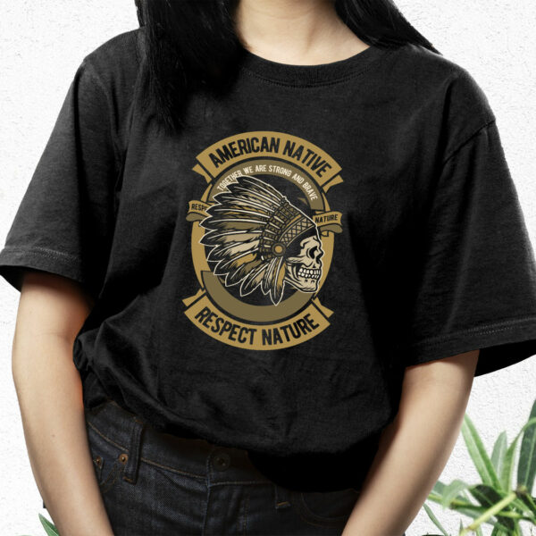 American Native Funny Graphic T Shirt