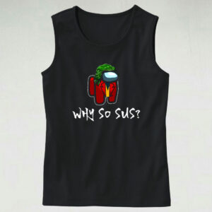 Among Us Joker Why So Sus Halloween Graphic Tank Top Among Us Joker Why So Sus Halloween Graphic Tank Top