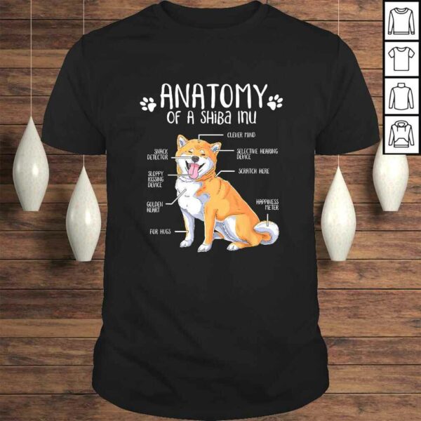 Anatomy Shiba Inu Dog Lover Tee T-Shirt