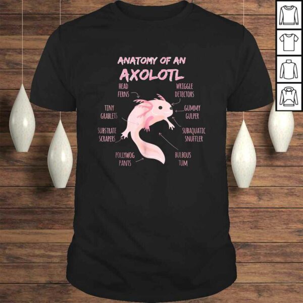 Anatomy of an Axolotl Shirt Mexican Salamander Gift