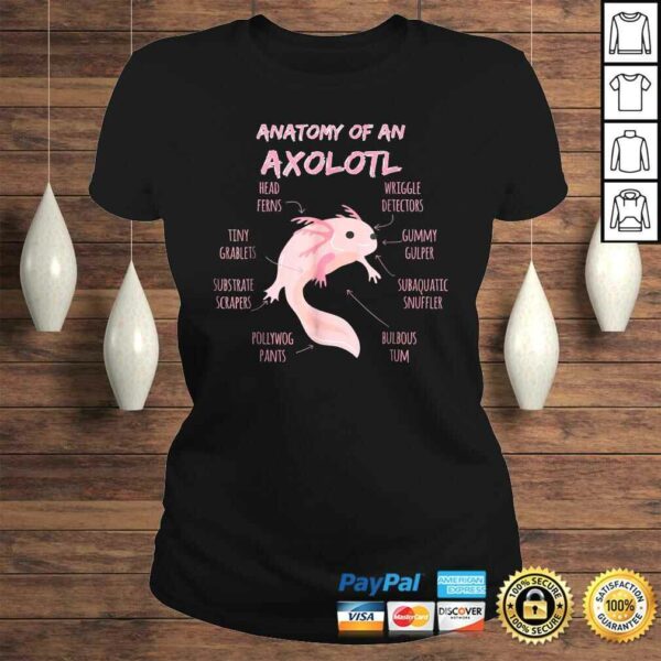 Anatomy of an Axolotl Shirt Mexican Salamander Gift