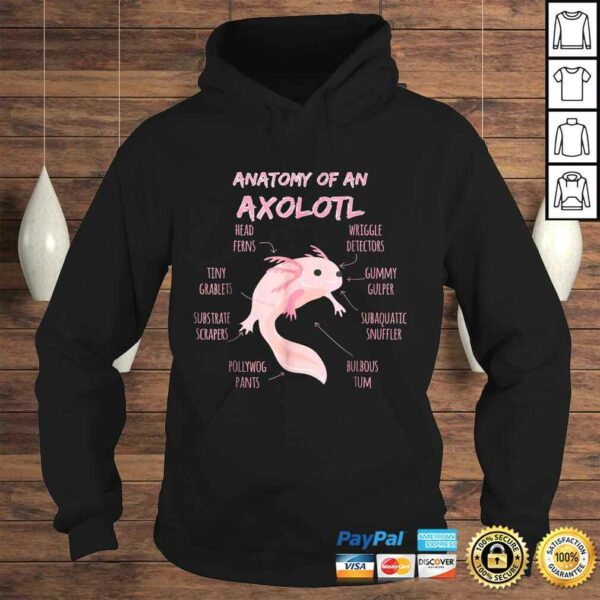 Anatomy of an Axolotl Shirt Mexican Salamander Gift