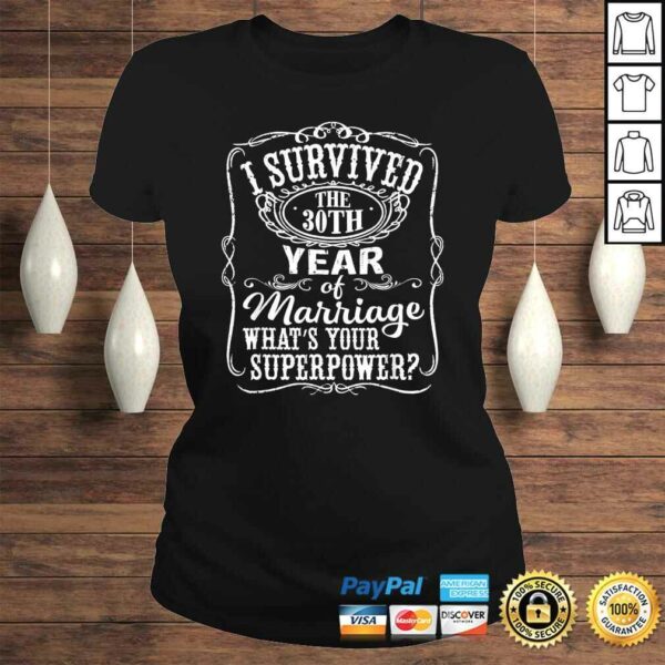 Anniversary Gift 30th  30 years Wedding Marriage Tee Shirt