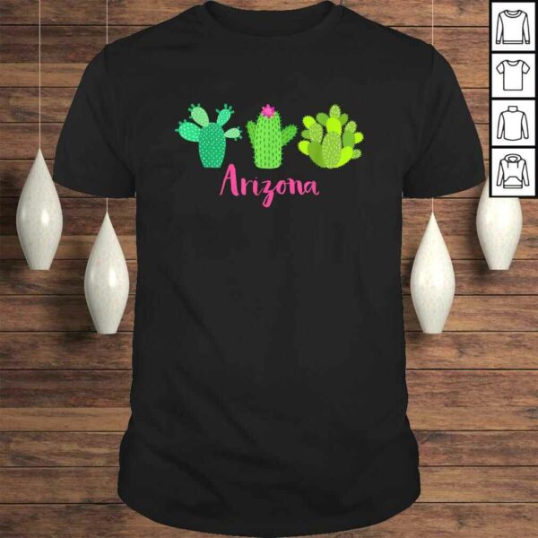 Arizona Cactus Plant with Flower Shirt for Women