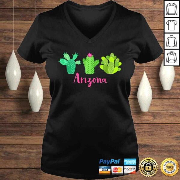 Arizona Cactus Plant with Flower Shirt for Women