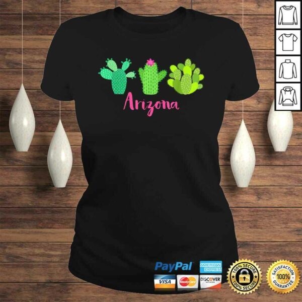 Arizona Cactus Plant with Flower Shirt for Women