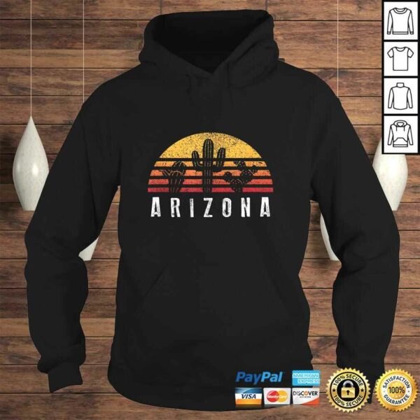 Arizona Retro Sunset Cactus Shirt Cool Vacation Gift