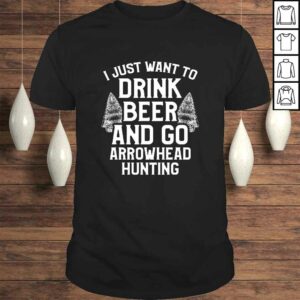 Arrowhead Hunting Collector Drink Beer Artifacts Hunter TShirt