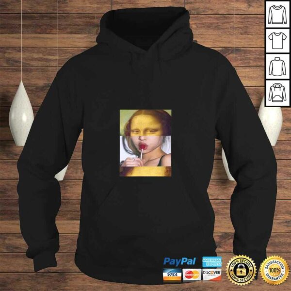 ArtCollage Mona Lisa Lollipop Gioconda  Adults TShirt