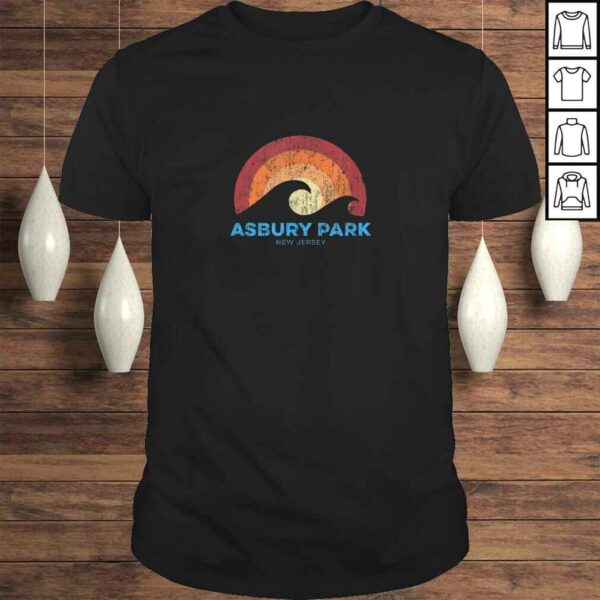 Asbury Park New Jersey NJ Retro Surf Beach Vibe Tee