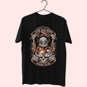 Astronaut Skull Funny Graphic T Shirt Astronaut Skull Funny Graphic T Shirt