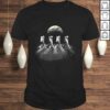 Astronauts in Walking in Space Earth Moon T-shirt