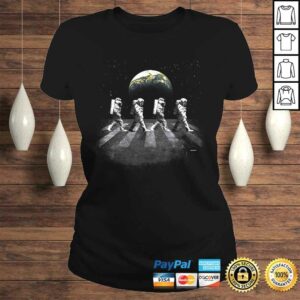 Astronauts in Walking in Space Earth Moon T shirt 3