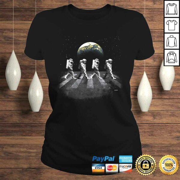 Astronauts in Walking in Space Earth Moon T-shirt