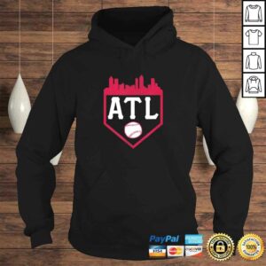 Atlanta Baseball ATL Vintage Home Plate Skyline Brave T-shirt 3 Atlanta Baseball ATL Vintage Home Plate Skyline Brave T shirt 4