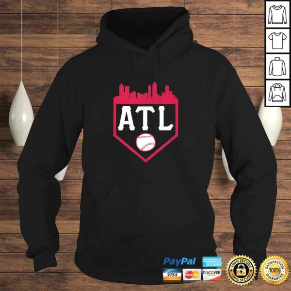 Atlanta Baseball ATL Vintage Home Plate Skyline Brave T-shirt