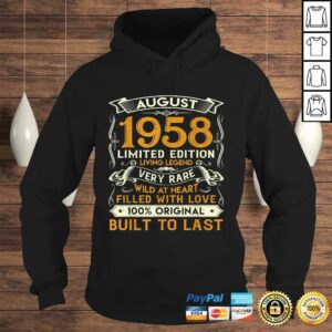 August 1958 Shirt 62 Years Old 62nd Birthday V-Neck T-Shirt 3 August 1958 Shirt 62 Years Old 62nd Birthday V Neck T Shirt 4